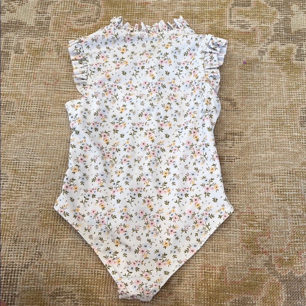 Floral Ruffle Swimsuit - Picture 2 of 7